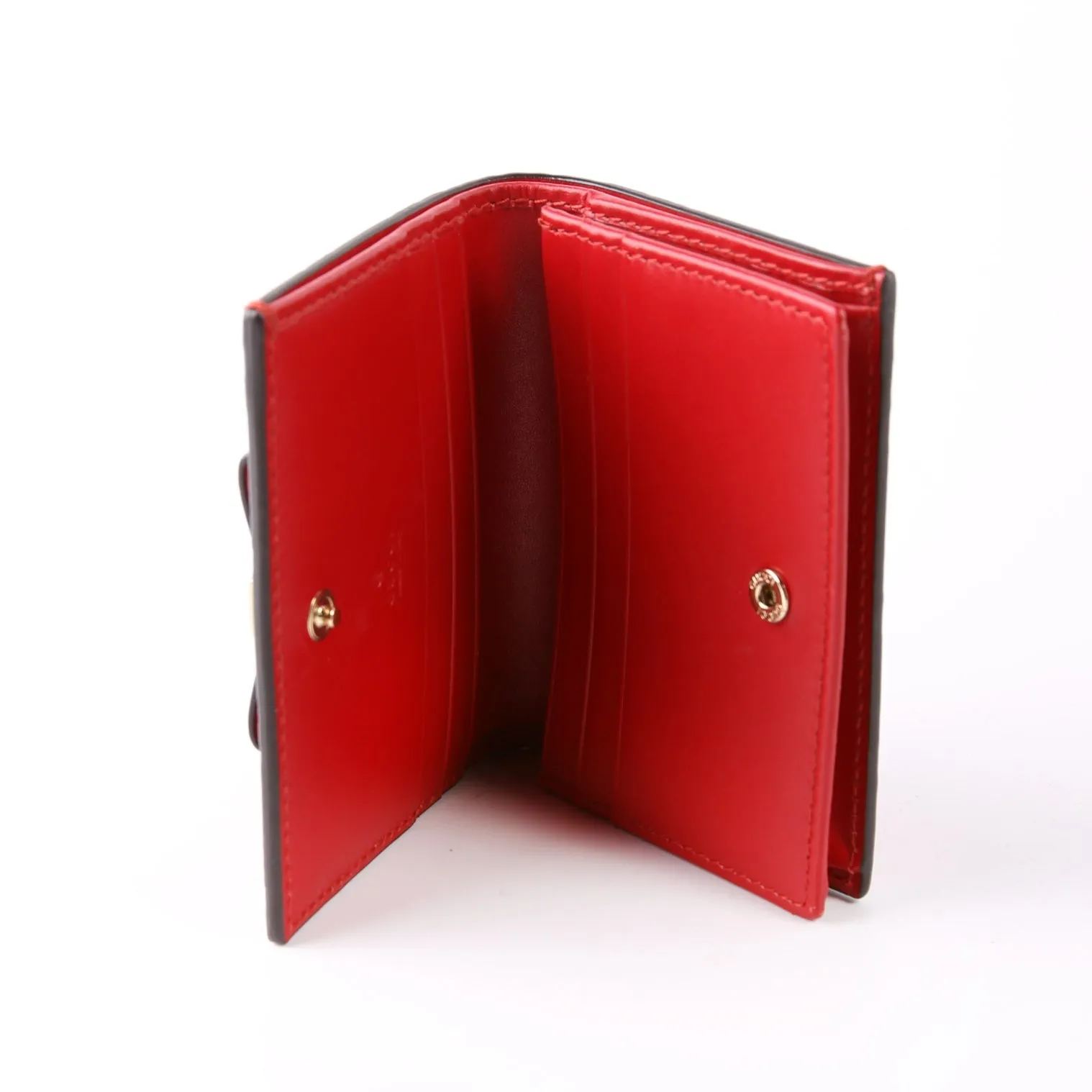 406924 Guccissima Card Holder Red