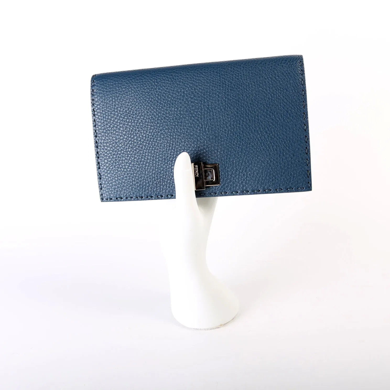 8M0318 Selleria Mini Peekaboo Clutch Blue