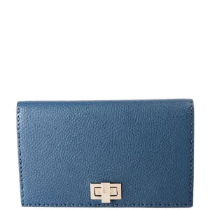 8M0318 Selleria Mini Peekaboo Clutch Blue