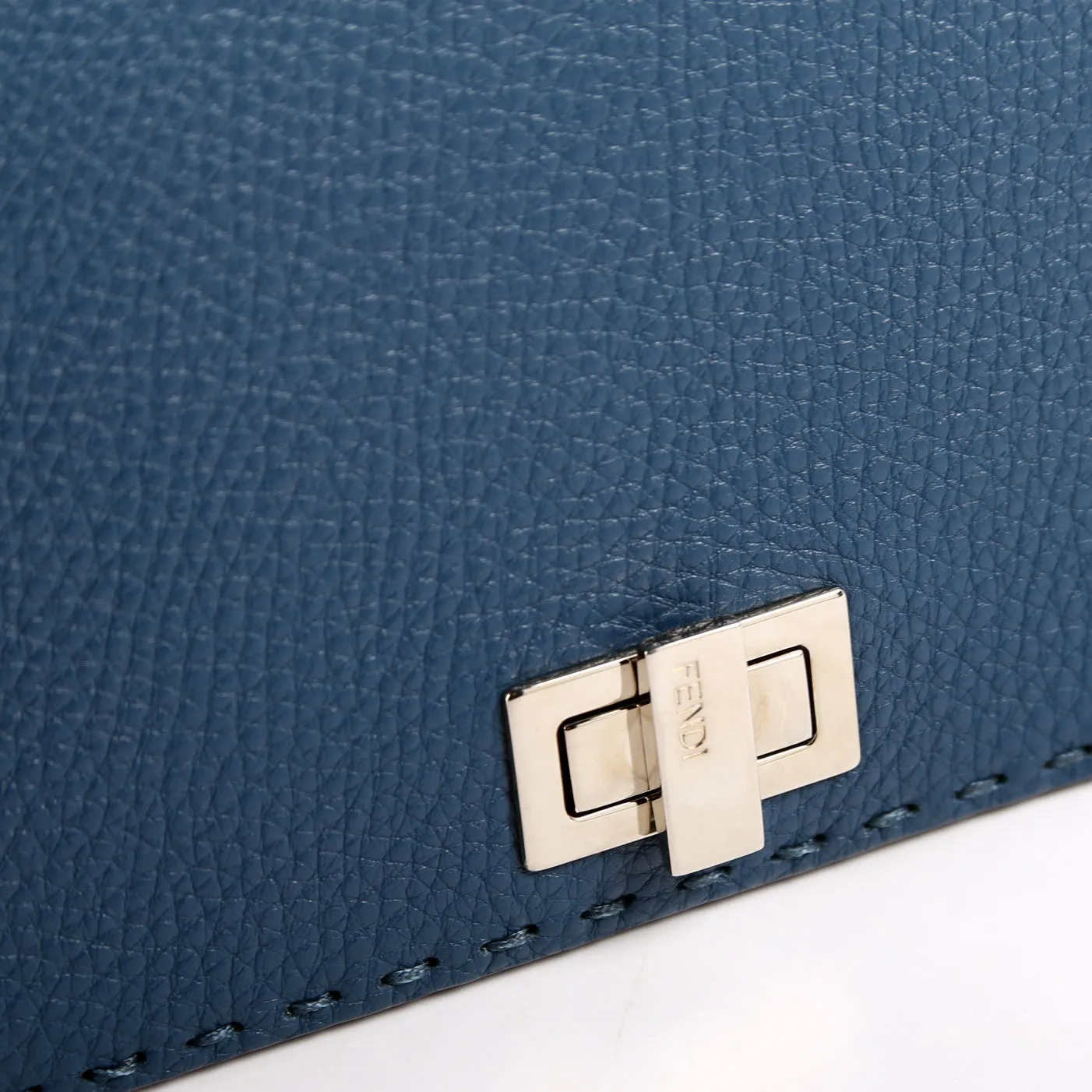 8M0318 Selleria Mini Peekaboo Clutch Blue