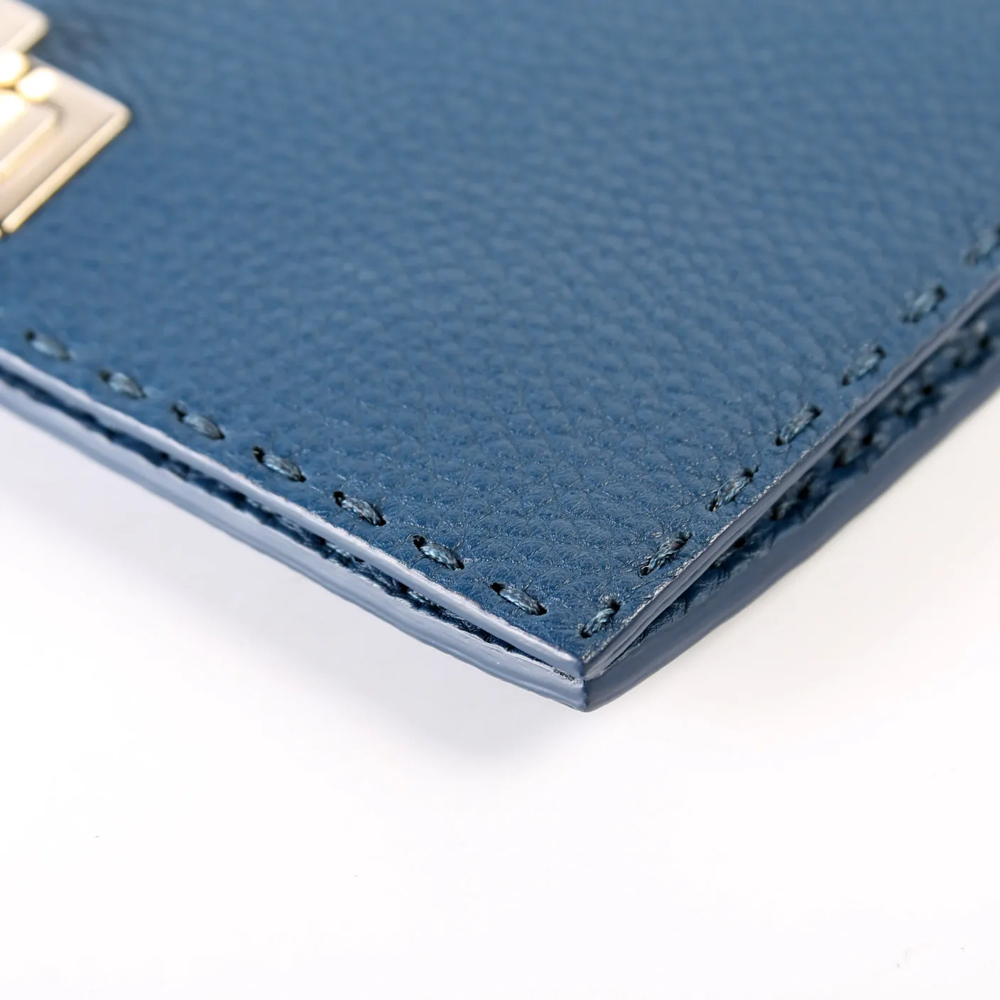 8M0318 Selleria Mini Peekaboo Clutch Blue