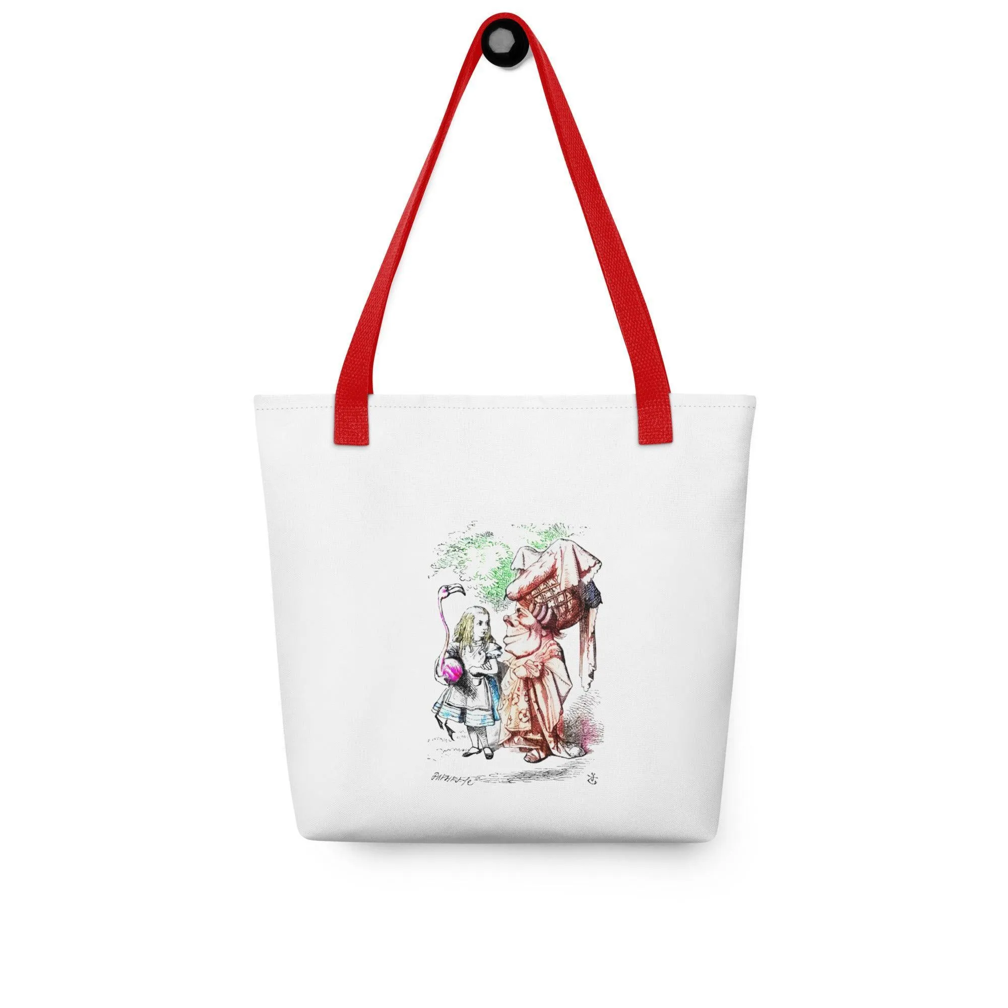 Alice in Wonderland - Alice and Queen - Tote Bag