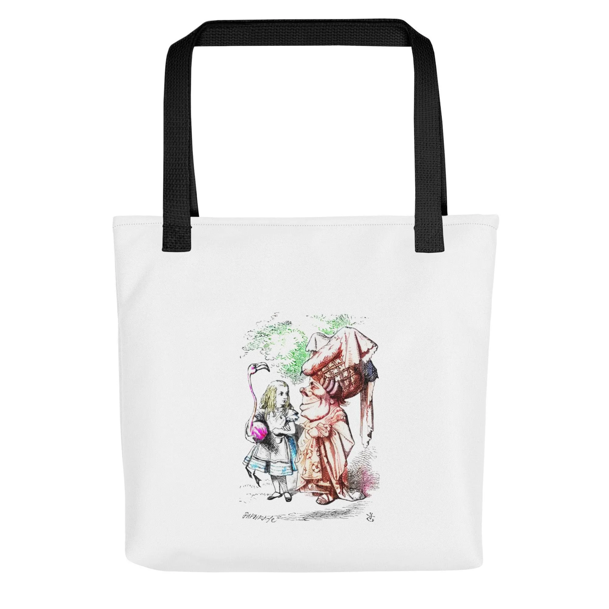 Alice in Wonderland - Alice and Queen - Tote Bag