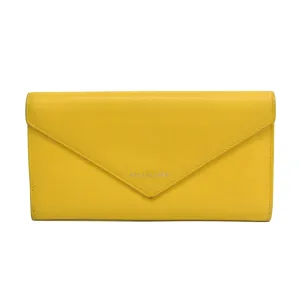 Balenciaga Papier Yellow Leather Wallet  (Pre-Owned)