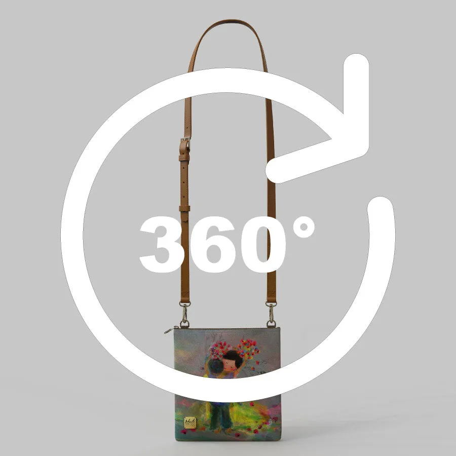 Bibsisita Sling Bag Shoulder Bag - I Love You More Than All The Flowers In The World