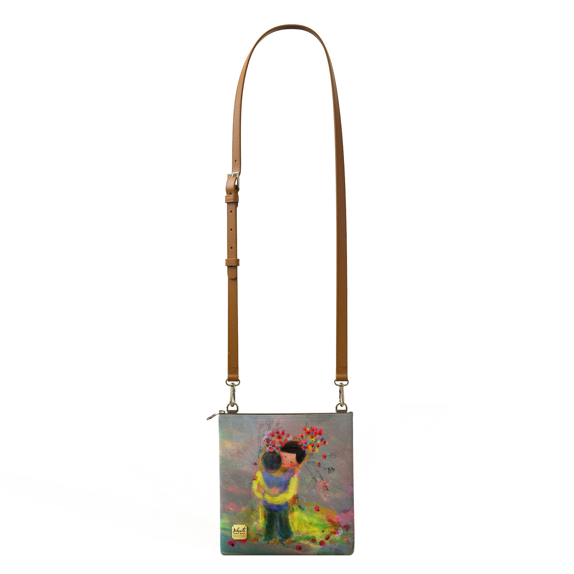 Bibsisita Sling Bag Shoulder Bag - I Love You More Than All The Flowers In The World