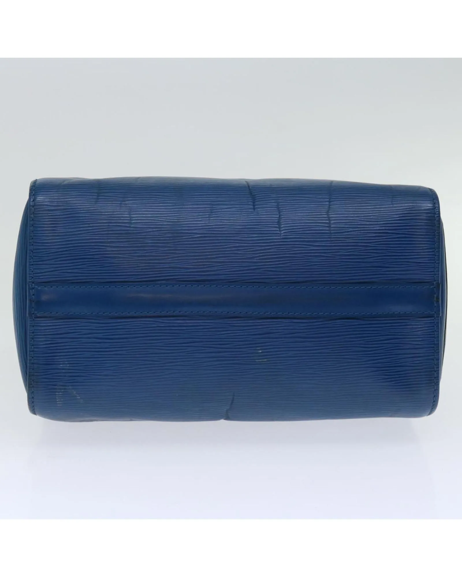Blue Epi Leather Hand Bag with Gold-tone Hardware