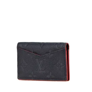 Blue Louis Vuitton Monogram Empreinte Multicartes Card Holder