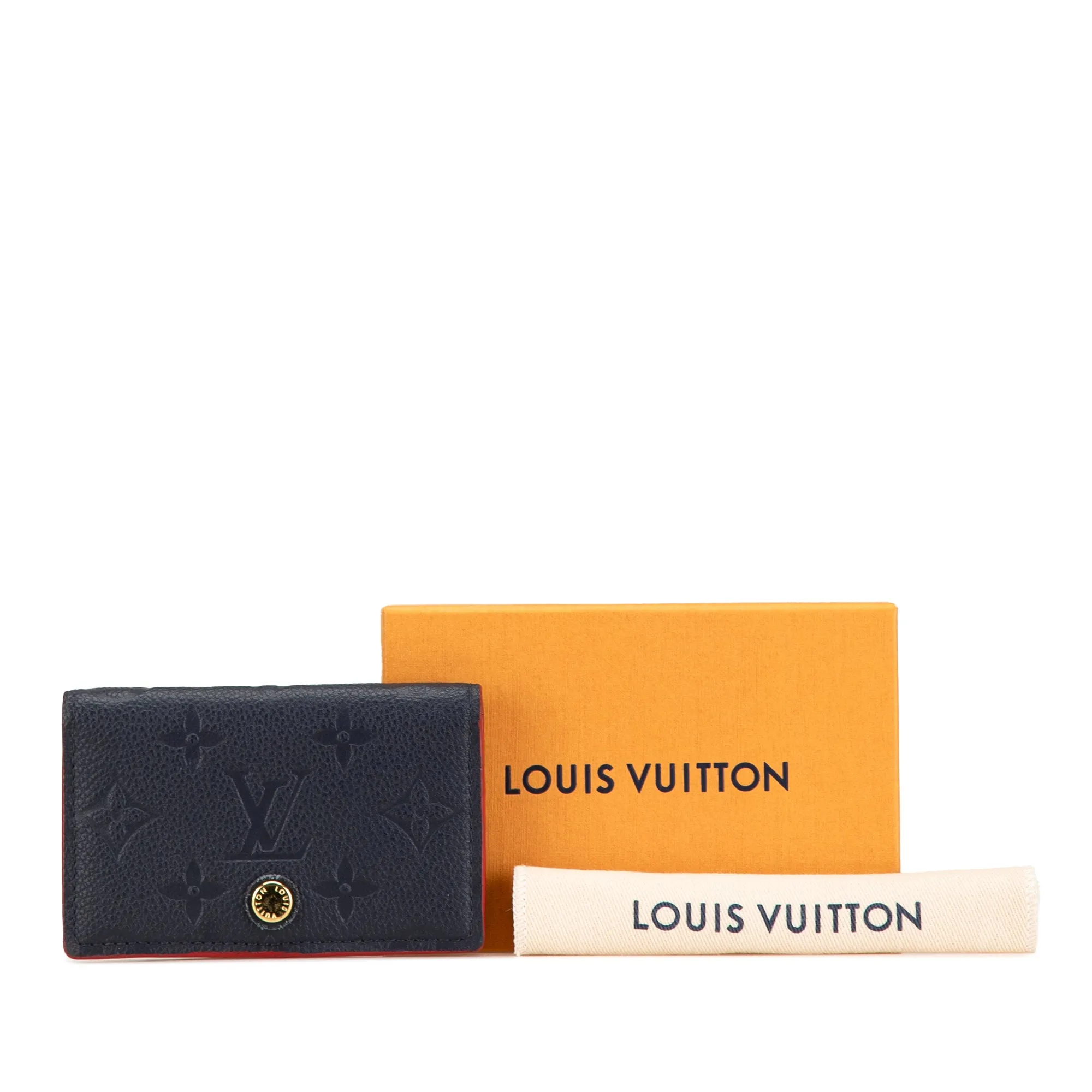 Blue Louis Vuitton Monogram Empreinte Multicartes Card Holder