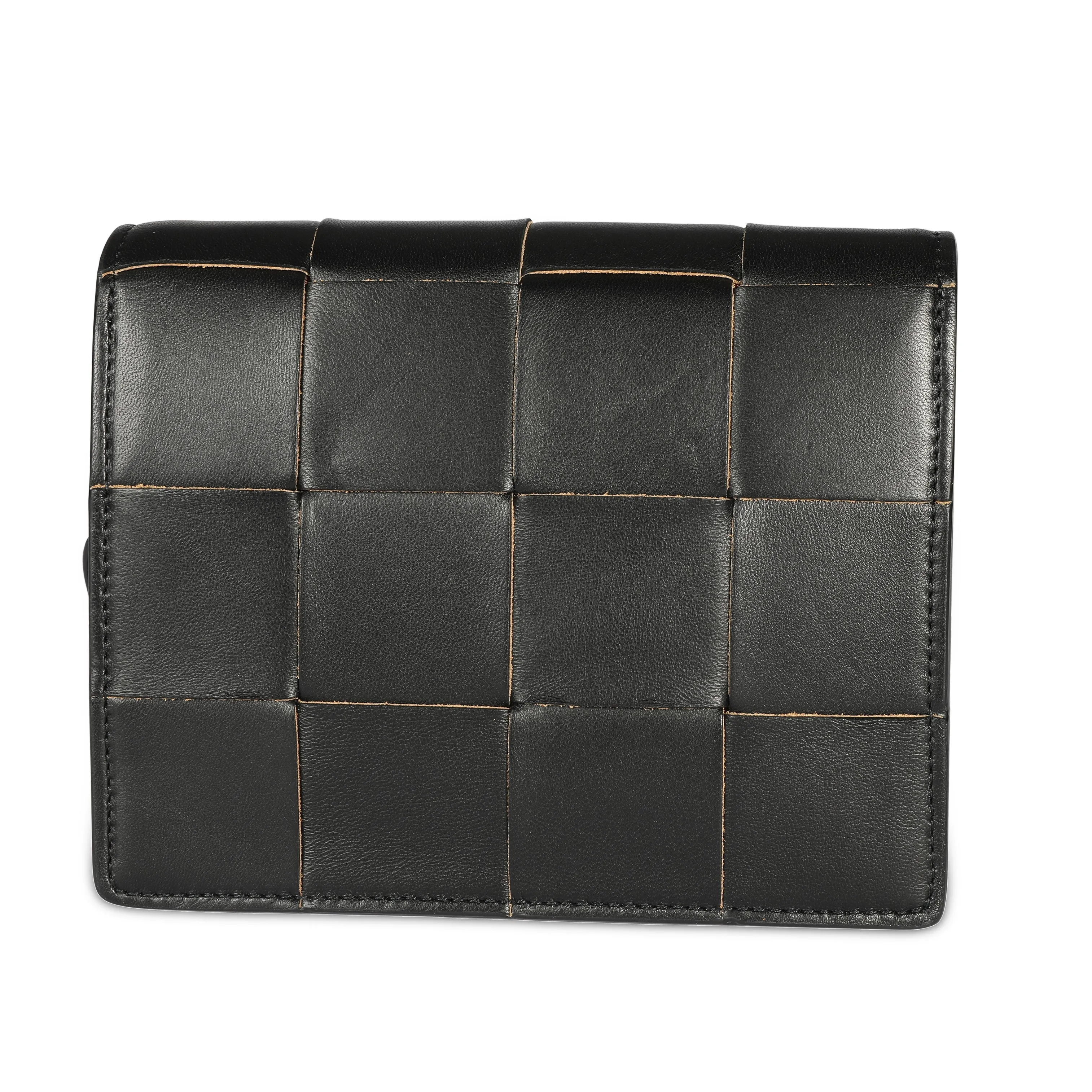 Bottega Veneta Black Leather Mini Cassette Crossbody Bag