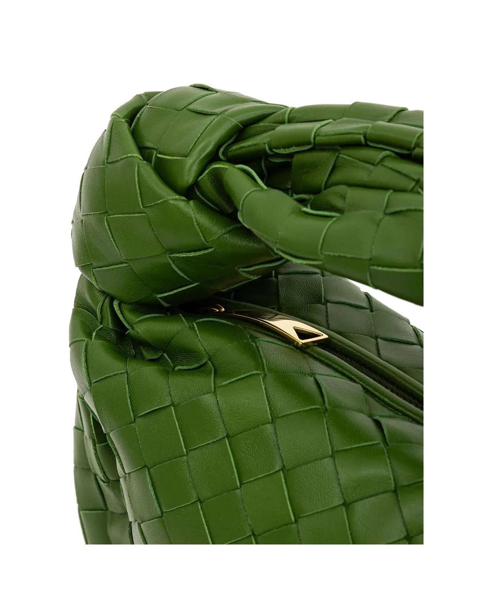 Bottega Veneta Knot Intrecciato Leather Shoulder Bag