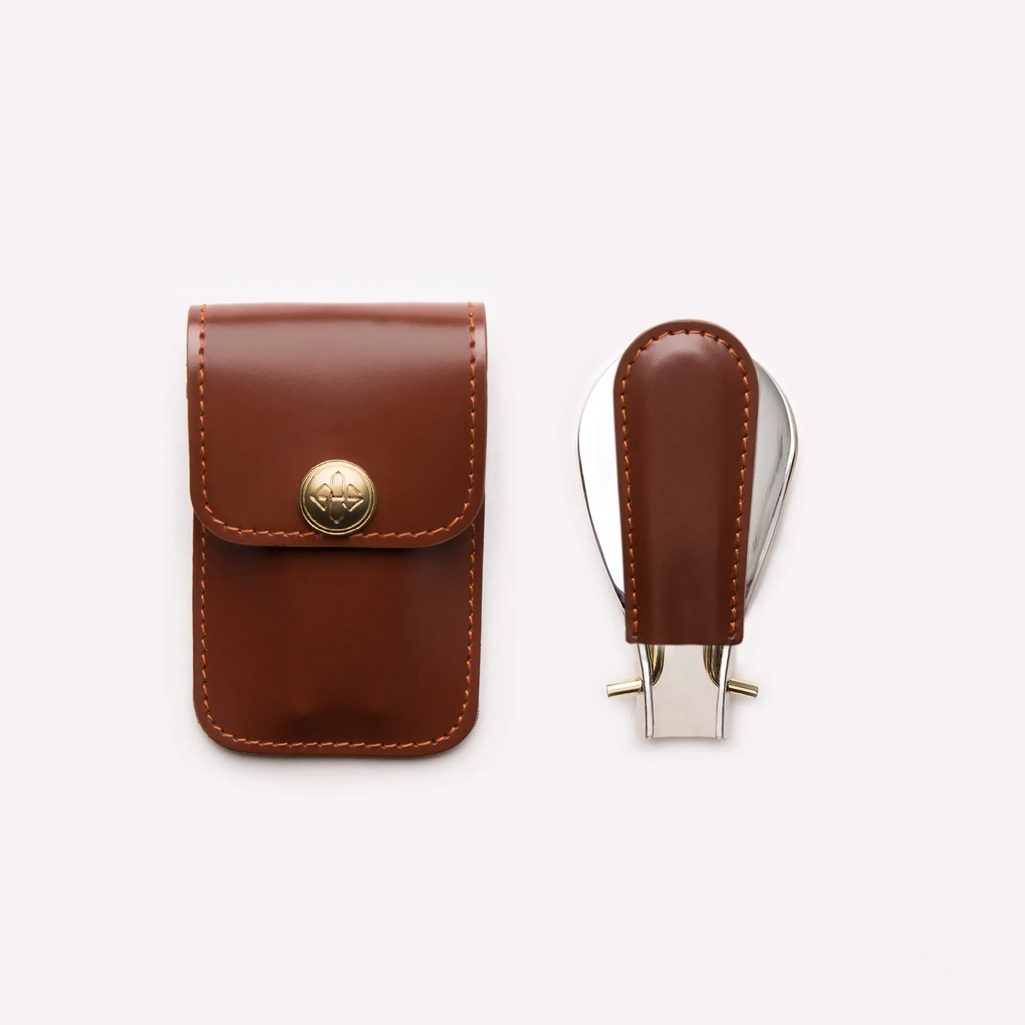 Bridle Hide Visiting Card Case & Travel Shoe Horn