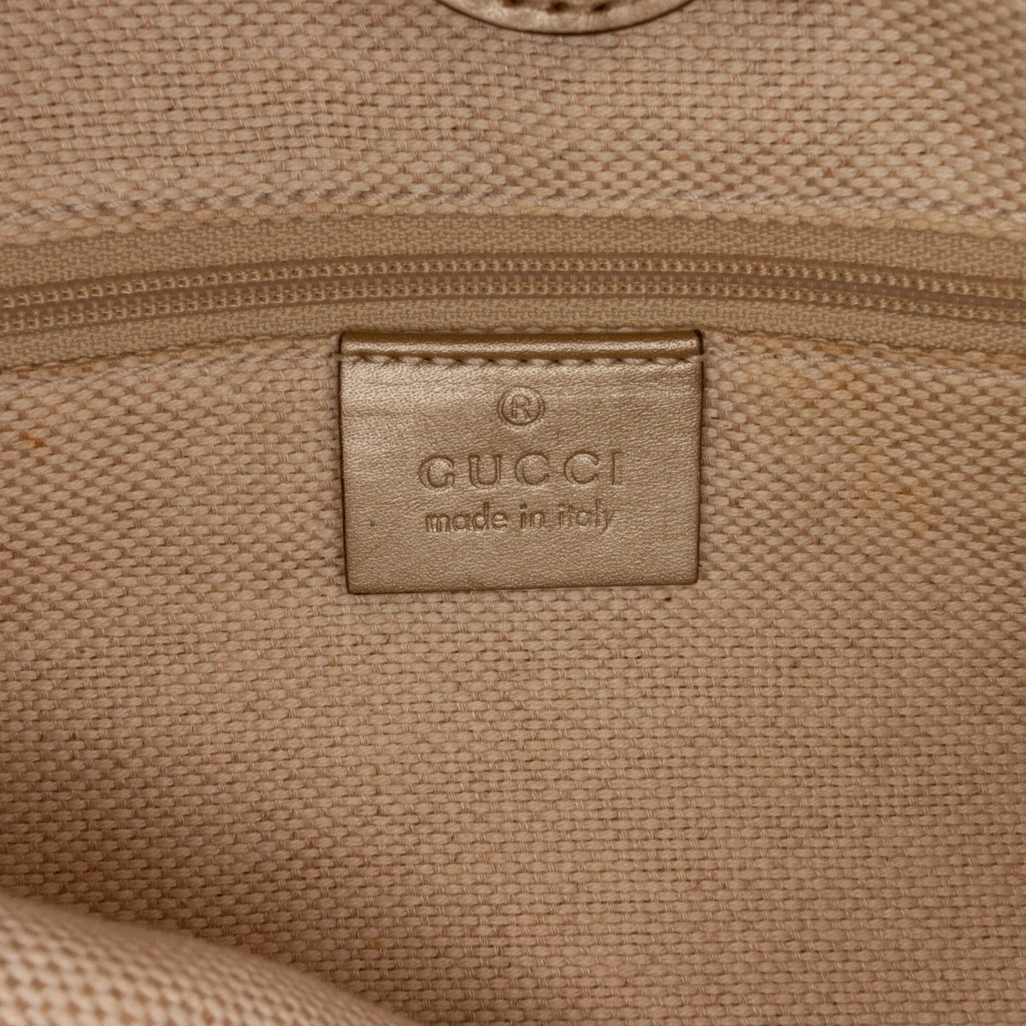 Brown Gucci GG Canvas Sukey Tote