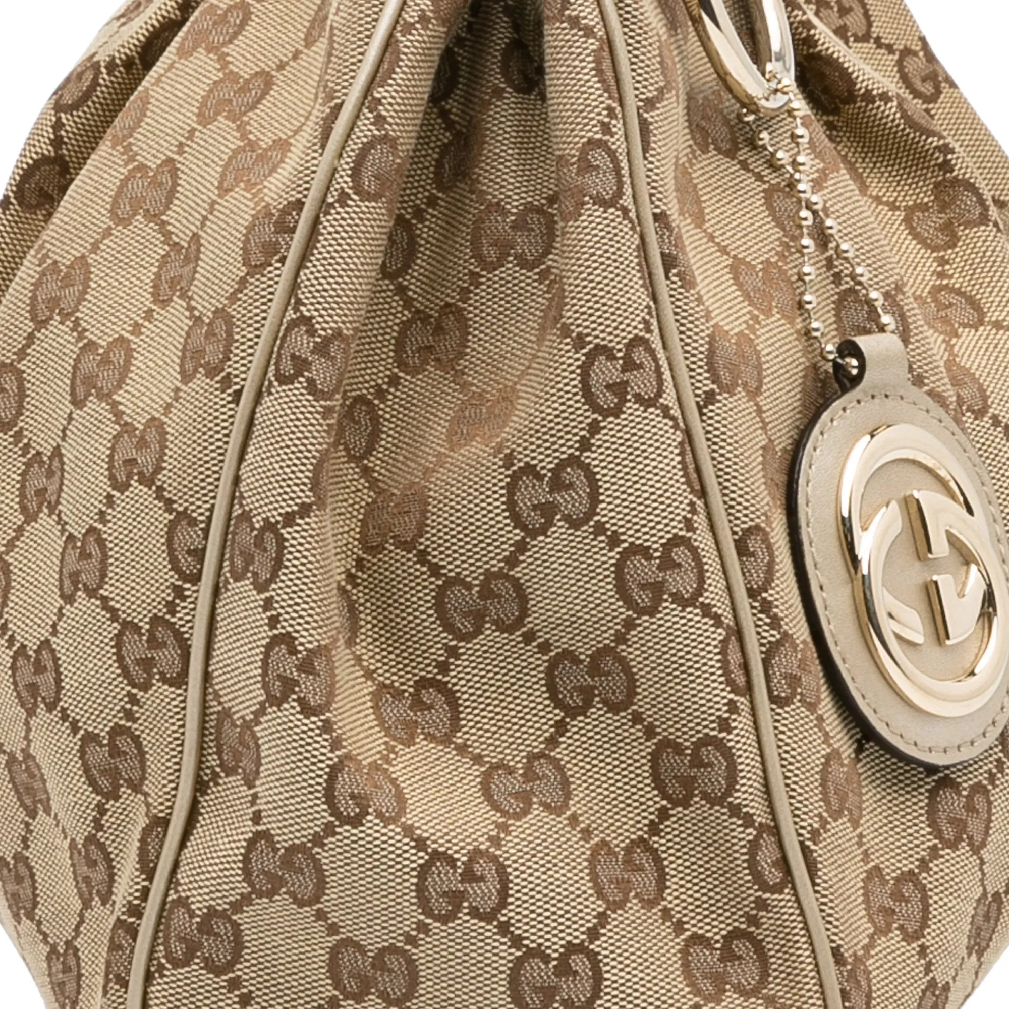 Brown Gucci GG Canvas Sukey Tote