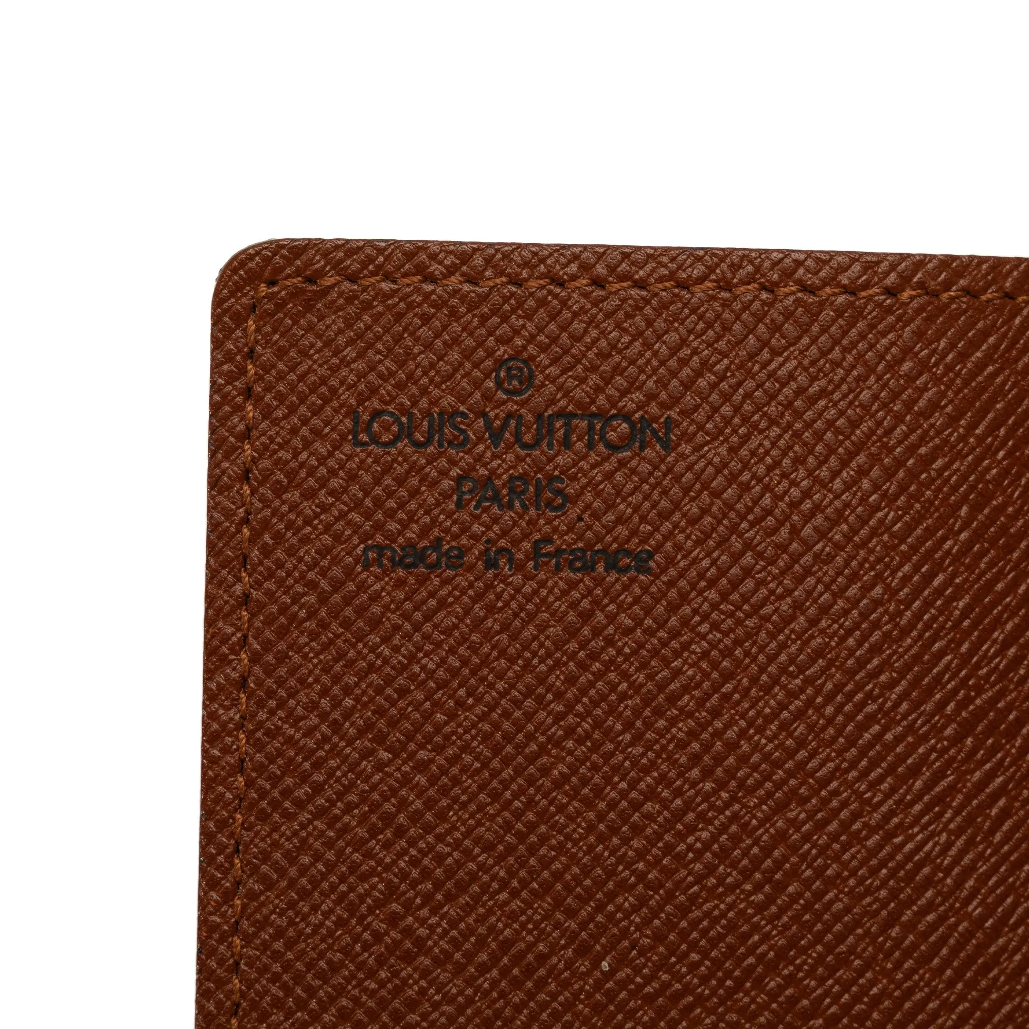 Brown Louis Vuitton Monogram Porte-Cartes Credit Pression Card Holder