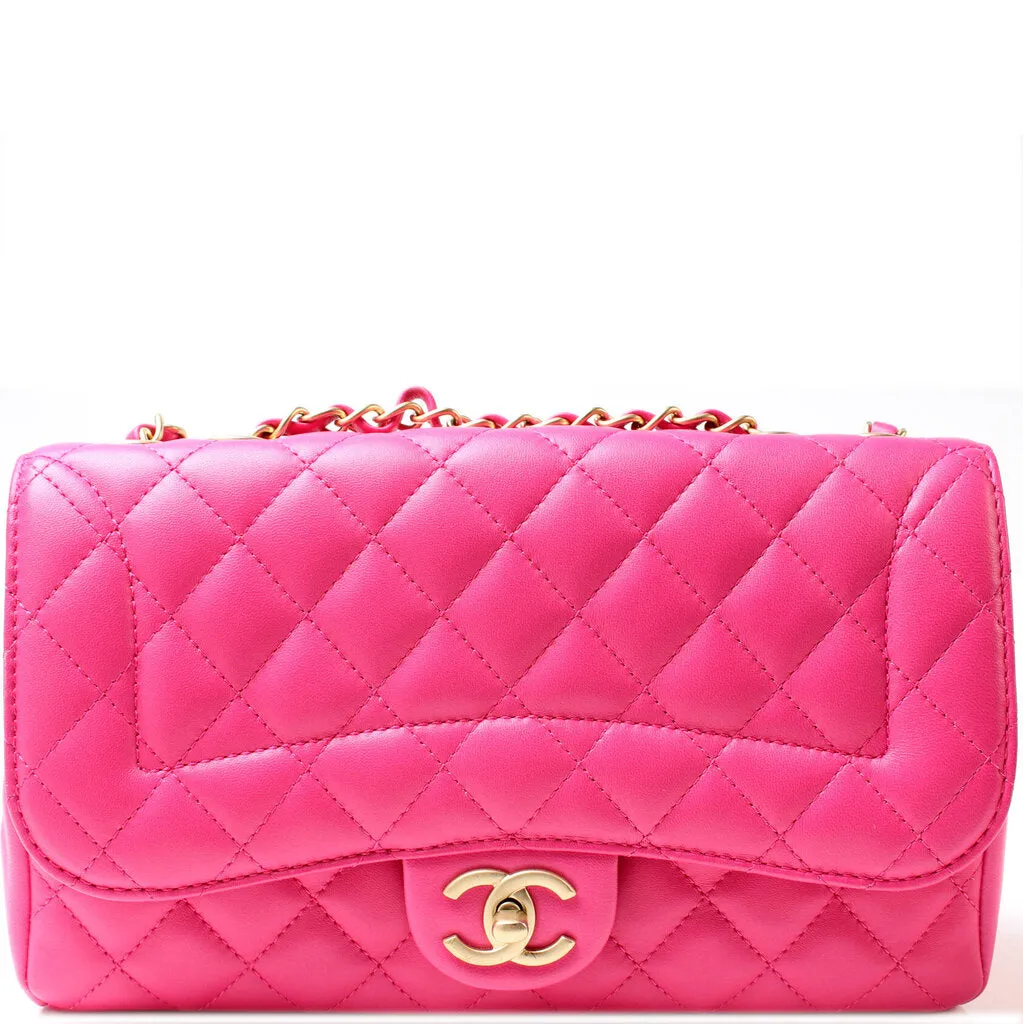 Casual Medium Single Flap Lambskin