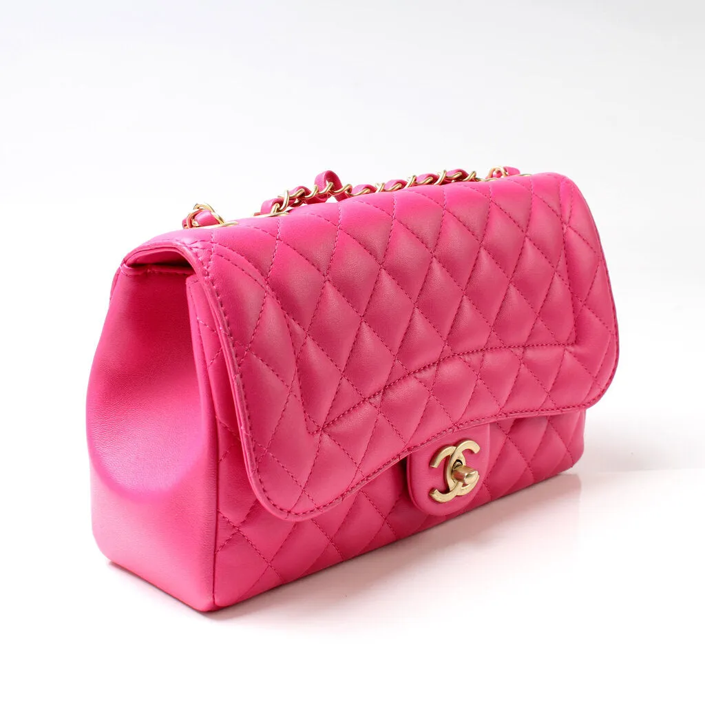 Casual Medium Single Flap Lambskin