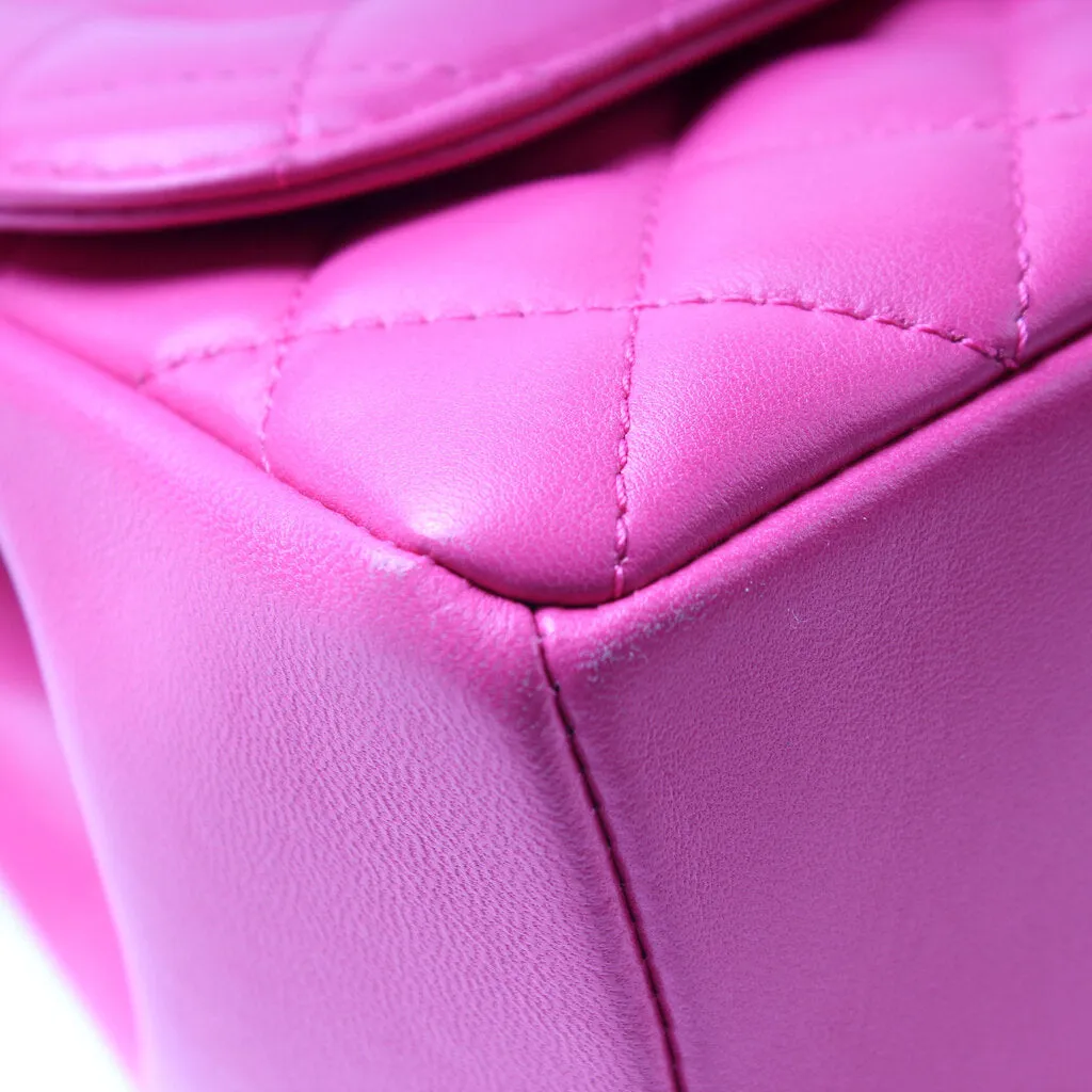Casual Medium Single Flap Lambskin