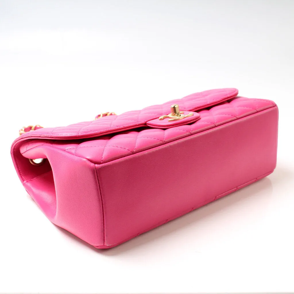 Casual Medium Single Flap Lambskin