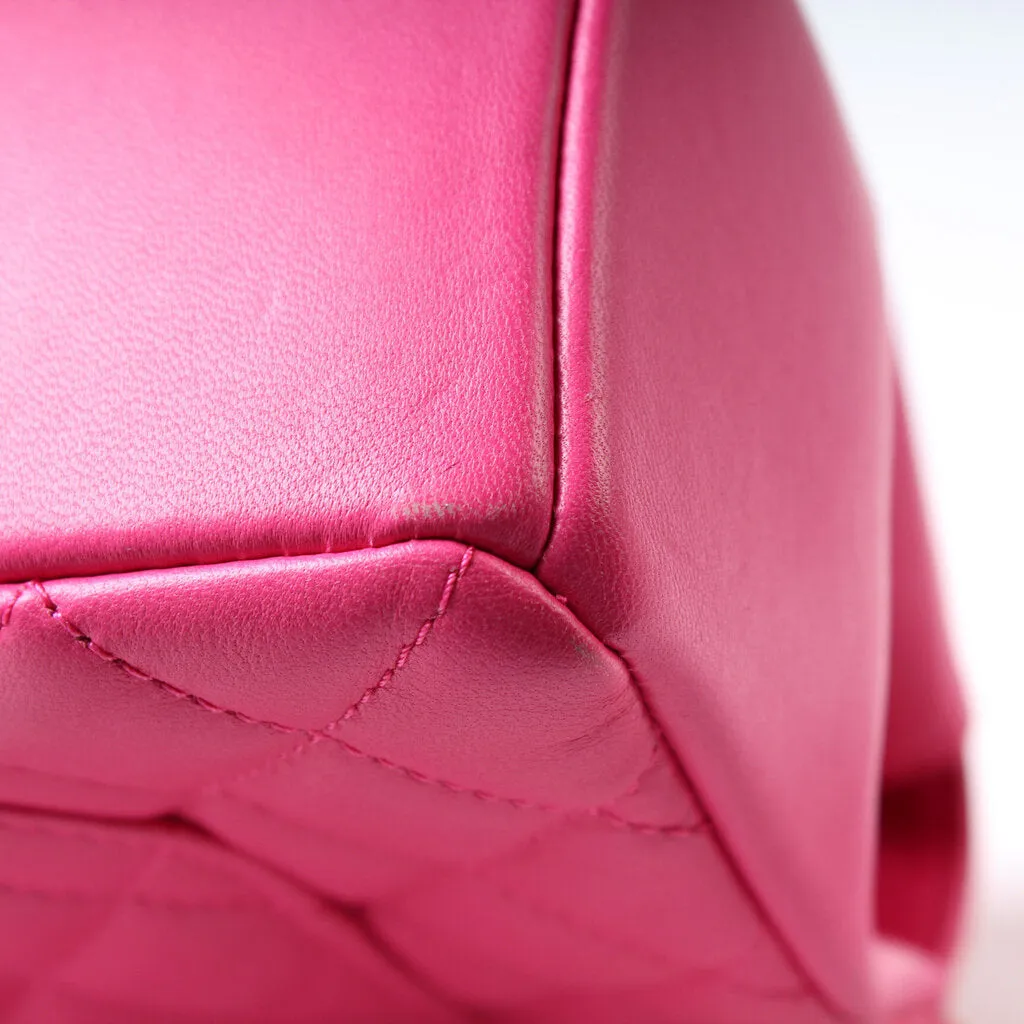 Casual Medium Single Flap Lambskin