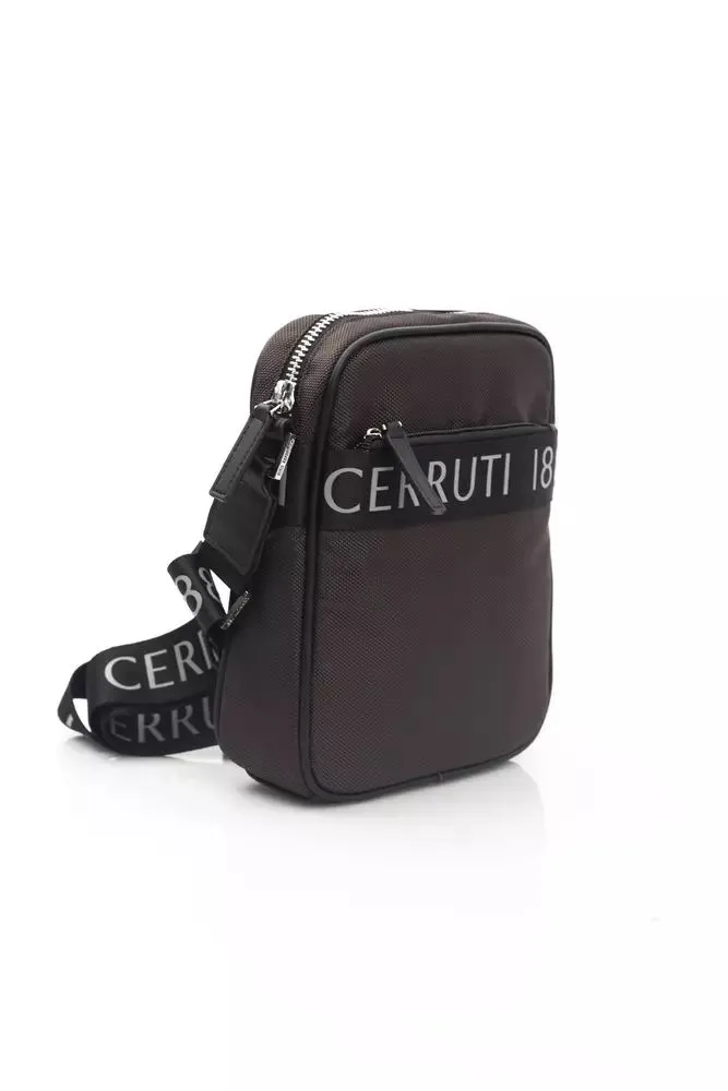 Cerruti 1881 Brown Nylon Men Messenger Men's Bag