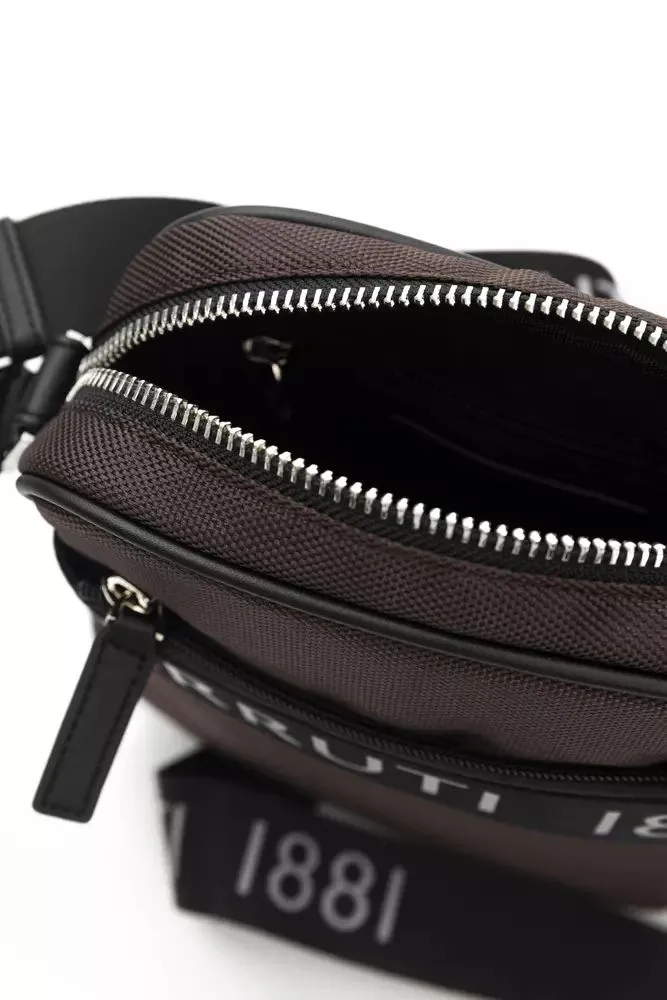 Cerruti 1881 Brown Nylon Men Messenger Men's Bag