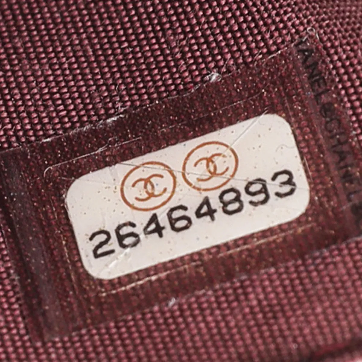 Chanel Burgundy CC Studded Rock Quilted Card Holder