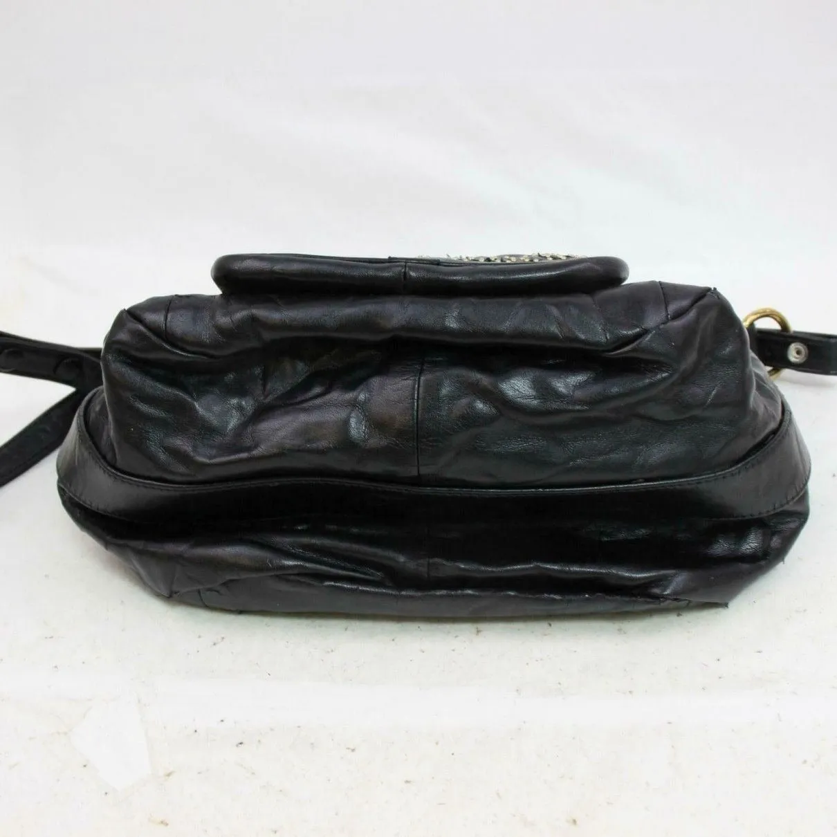 Chloé 'Eclipse' black leather two way-cross body/clutch