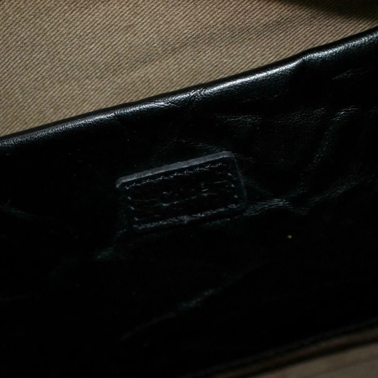 Chloé 'Eclipse' black leather two way-cross body/clutch