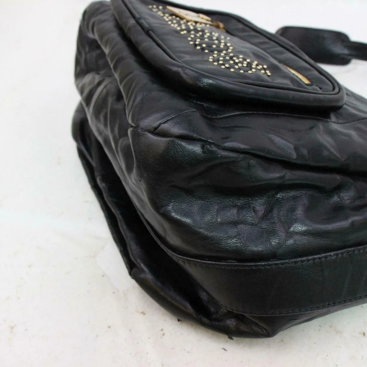 Chloé 'Eclipse' black leather two way-cross body/clutch