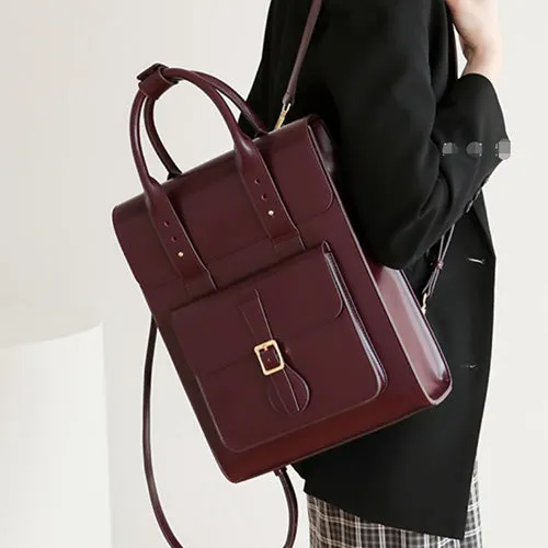 Convertible Genuine Leather Backpack Handbag Rucksack Handbag Leather For Women