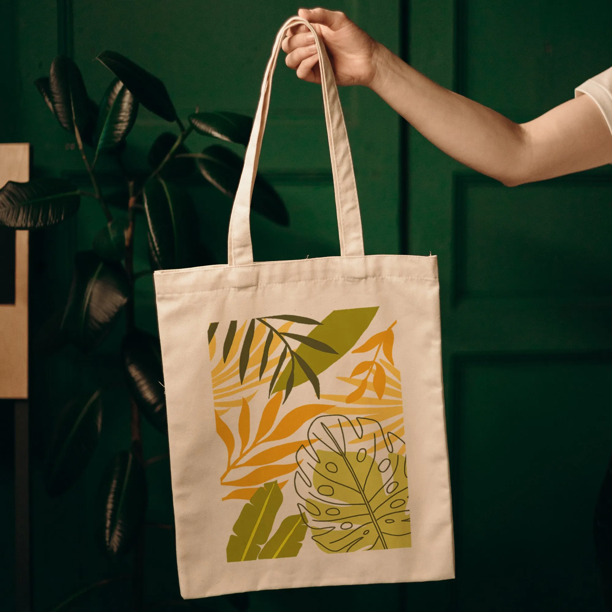 Exotic leaves Tote Bag