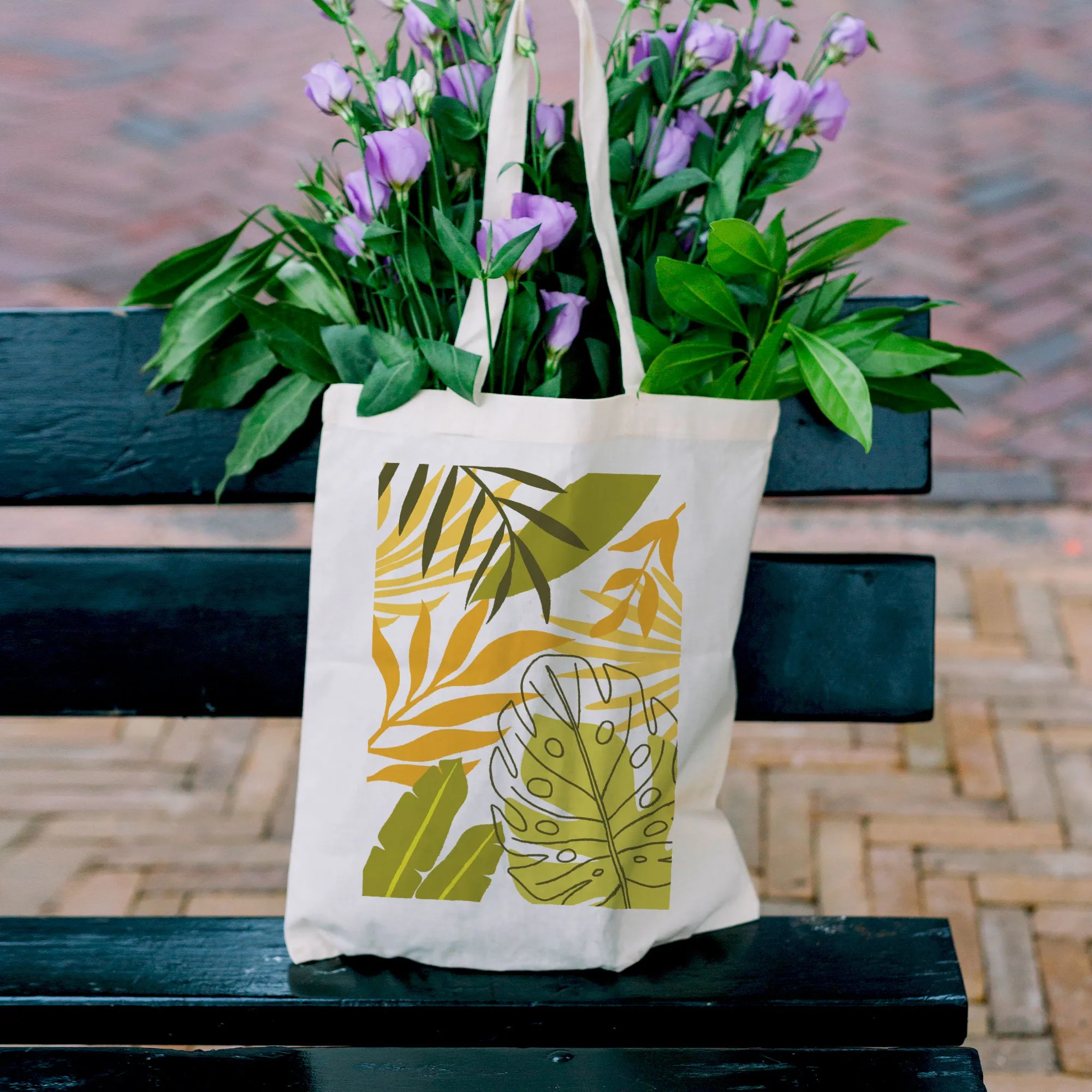 Exotic leaves Tote Bag