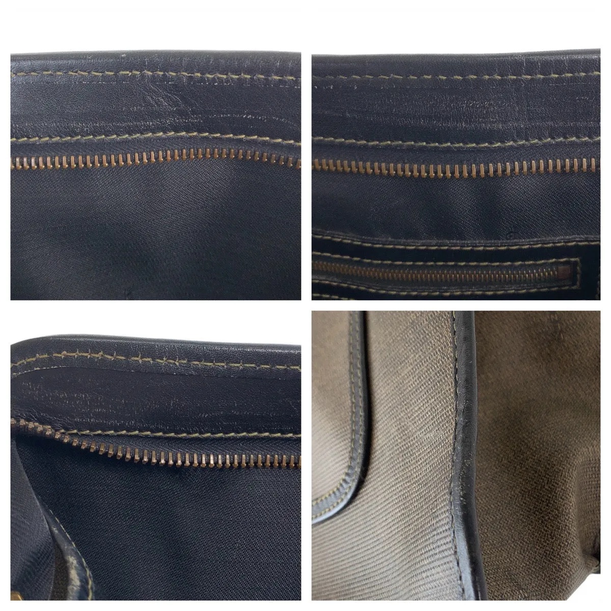Fendi Brown PVC Leather Tote Bag