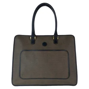Fendi Brown PVC Leather Tote Bag
