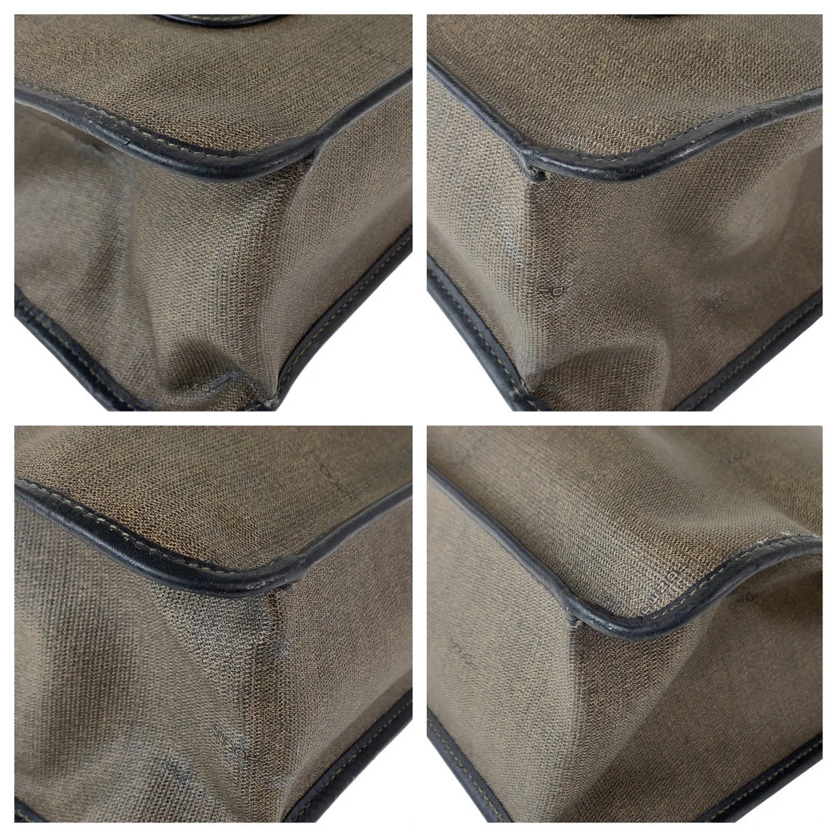 Fendi Brown PVC Leather Tote Bag