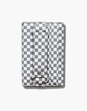 Gray Checkered Wallet - Final Sale
