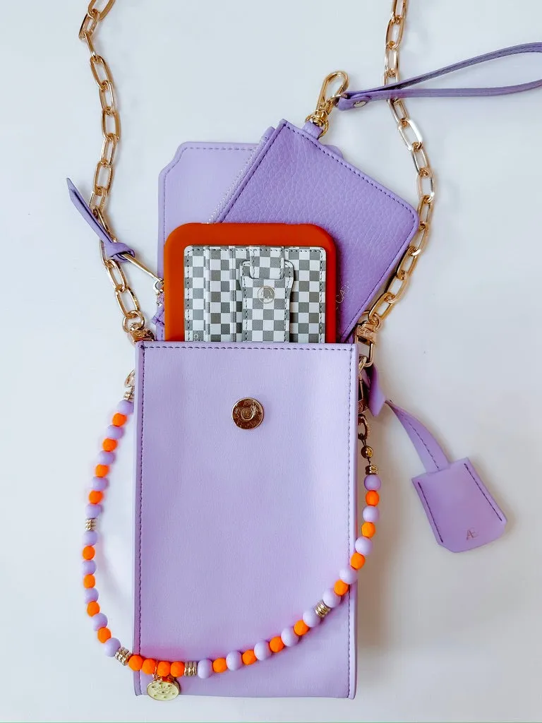 Gray Checkered Wallet - Final Sale