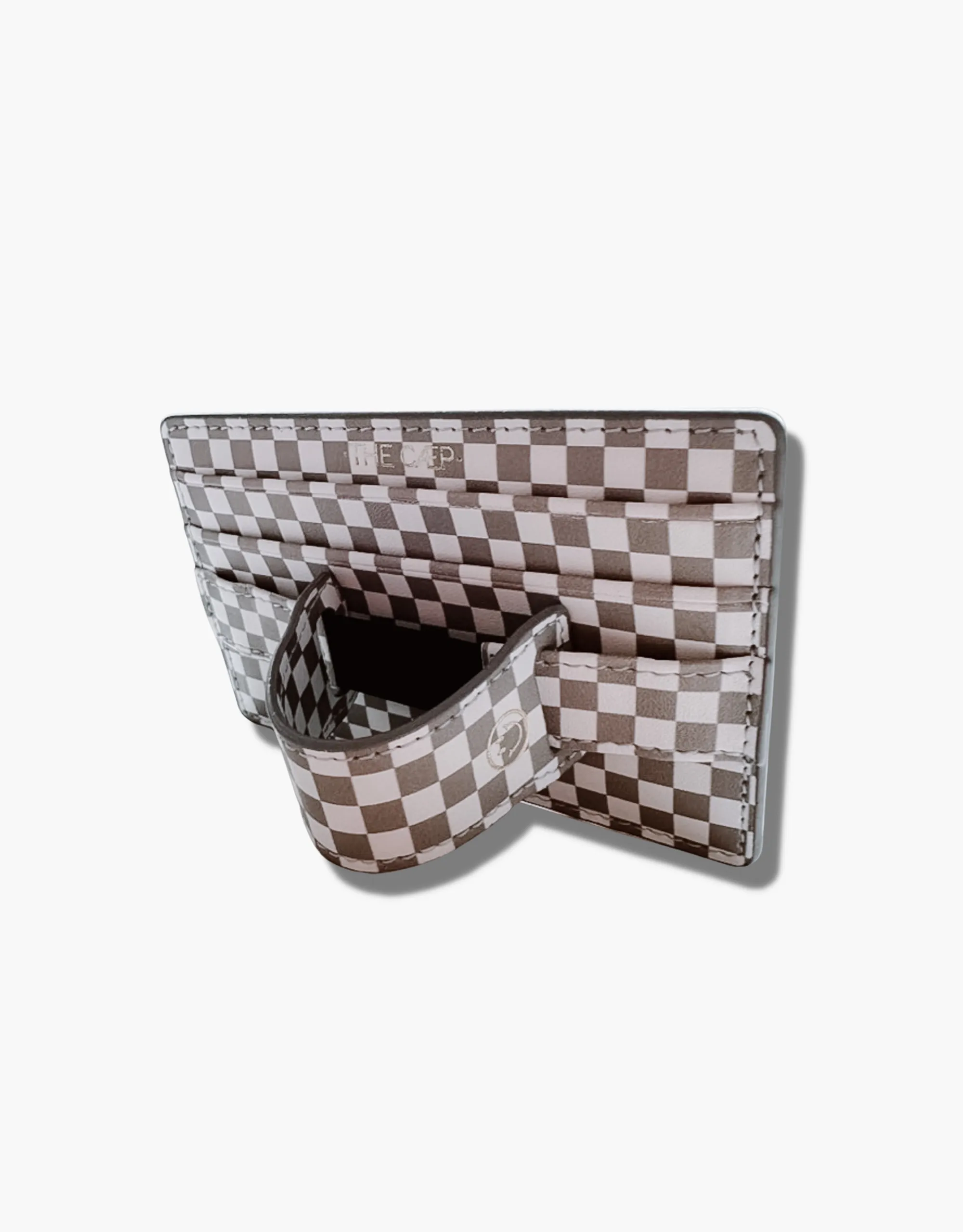 Gray Checkered Wallet - Final Sale