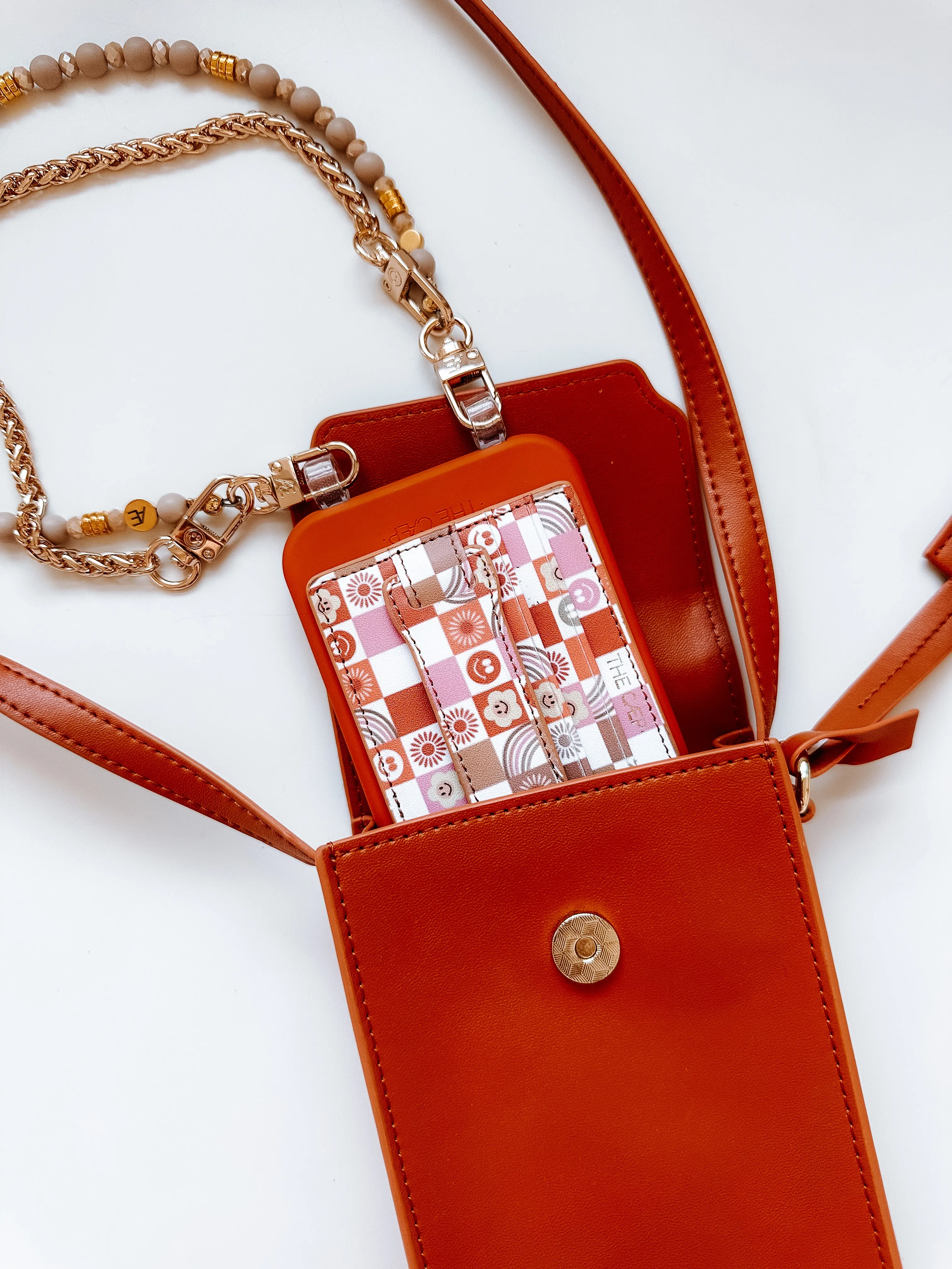 Groovy Checkered Hoop Wallet - Final Sale