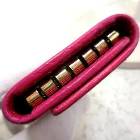 Gucci Hot Pink Leather Key Holders & Wallet