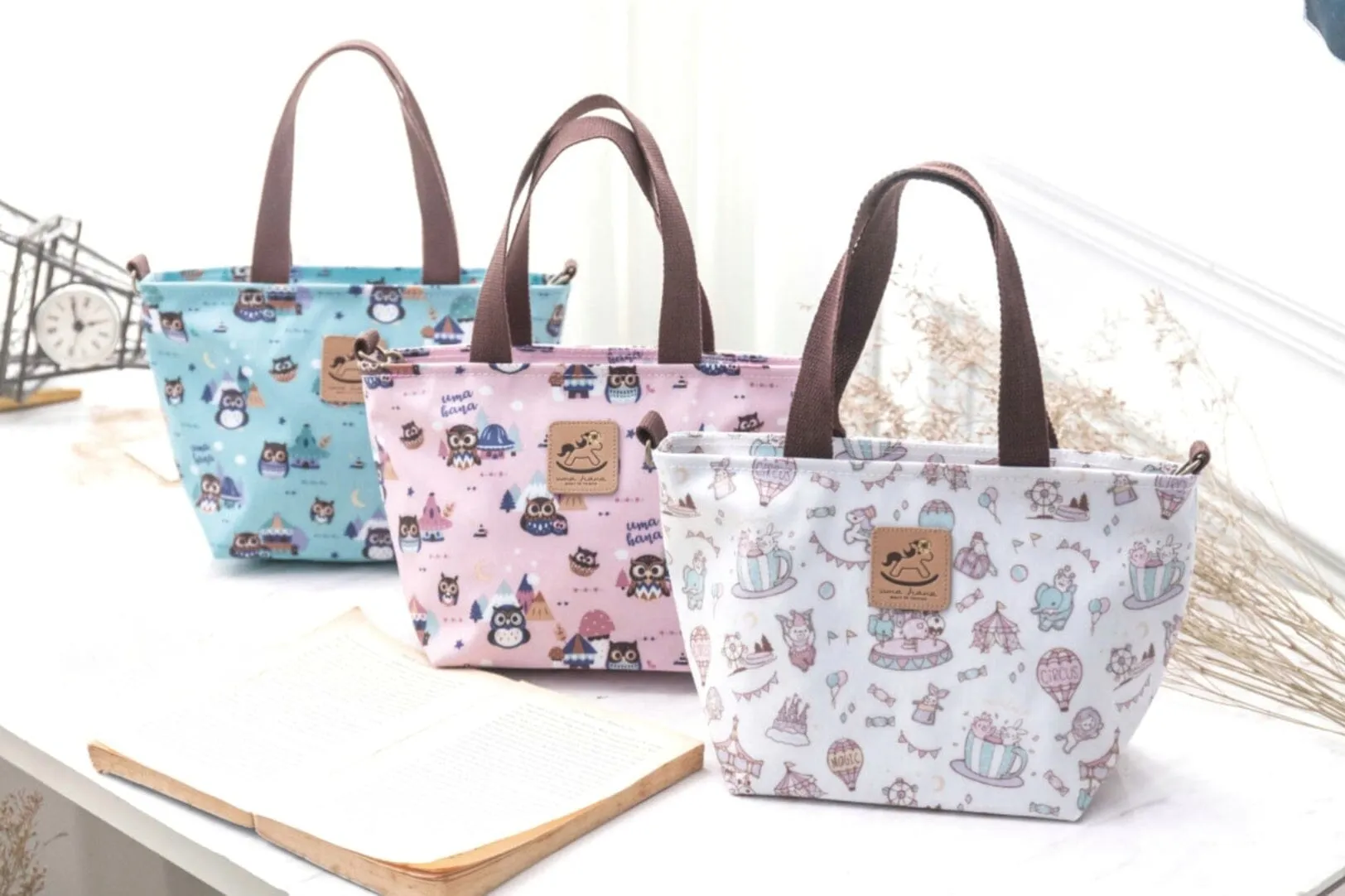 Midnight Blue Corgi Momo Mini Travel Tote
