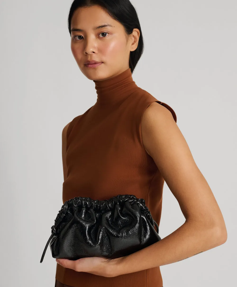 Mini Cloud Clutch - Aubergine Naplak