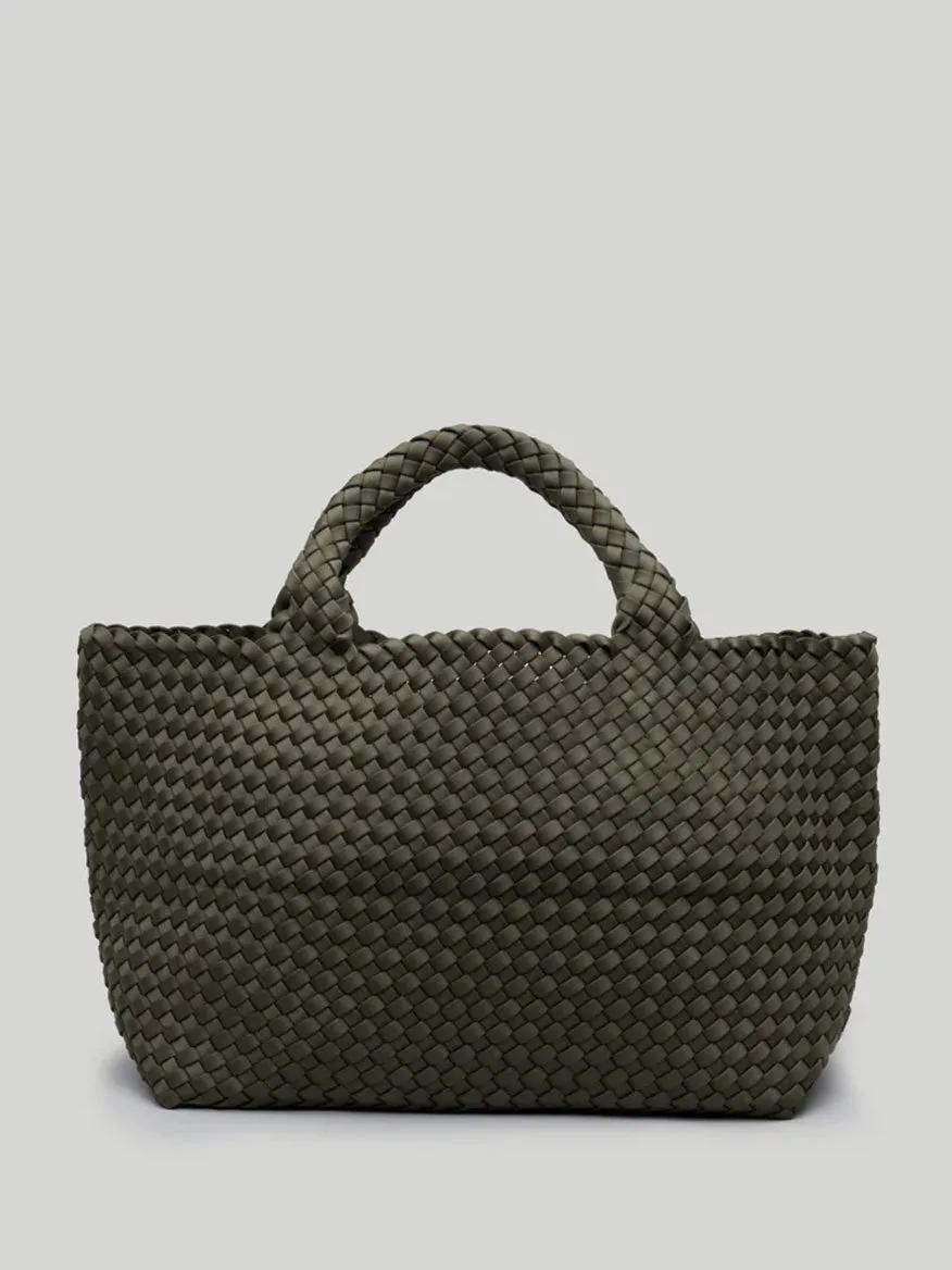 Naghedi St. Barths Medium Tote in Solid Olive