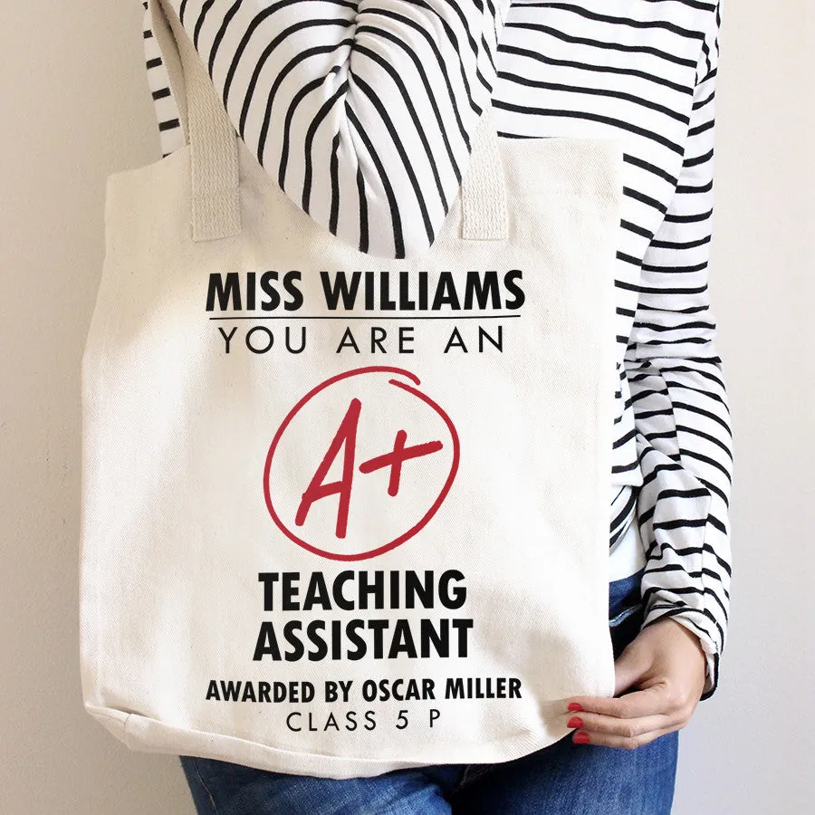 Personalised 'A  Teacher' Tote Bag