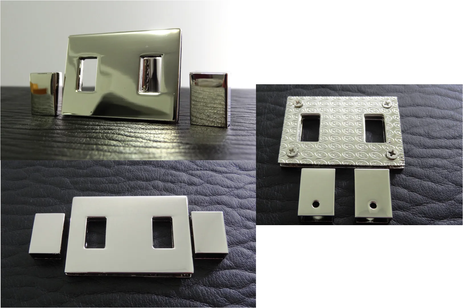Rectangular Drawstring Grommet and Strap Ends Set