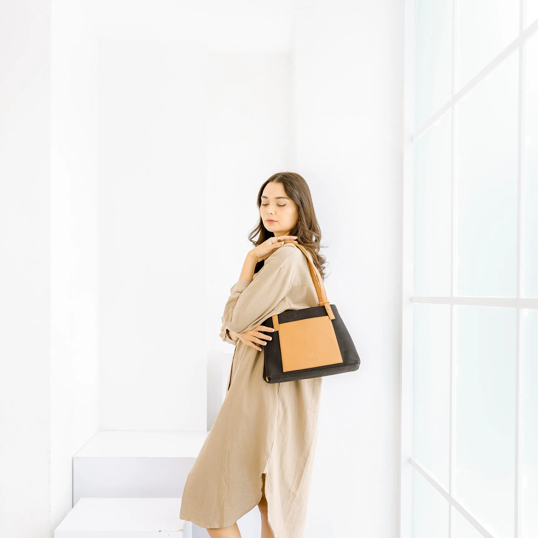 Silvertote Tas Tote Wanita Bella Totebag Blue Black