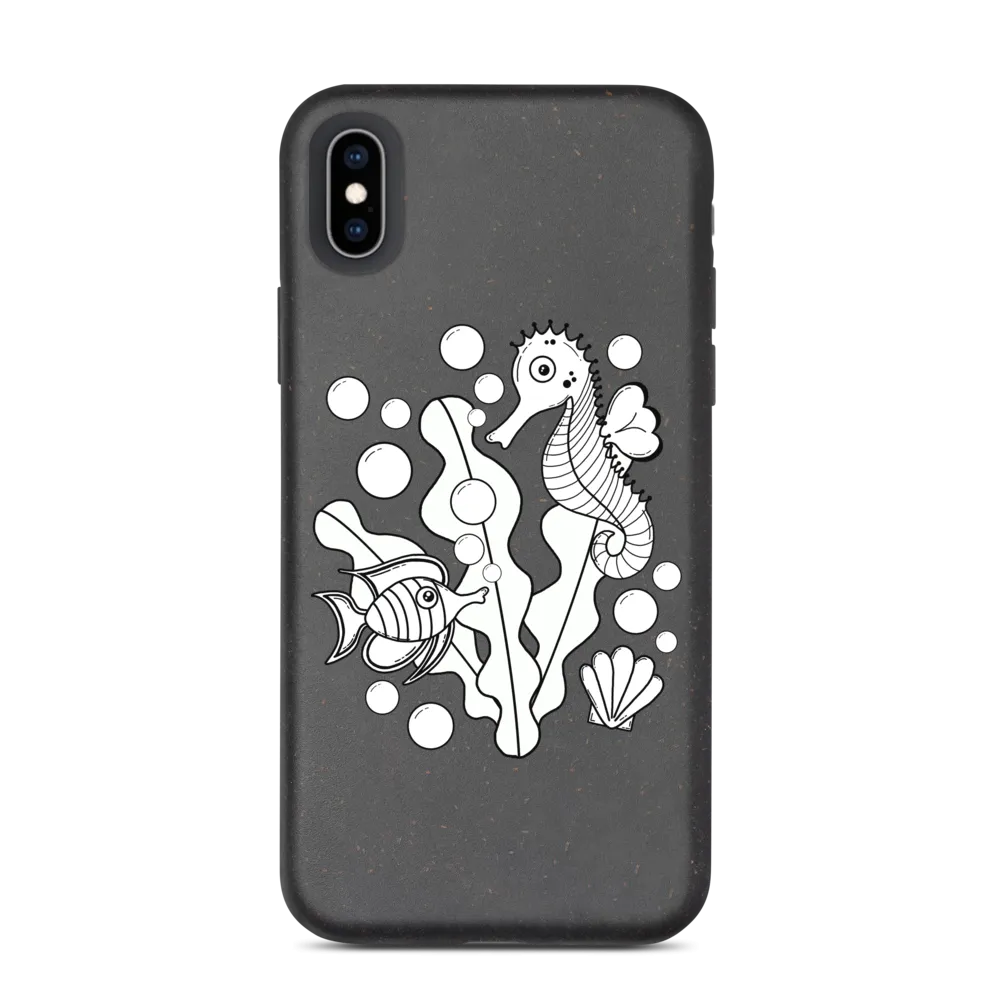 Underwater Pals Biodegradable Phone Case (iPhone 7/7 Plus/8/8 Plus/X/XS/XS Max/XR/11/11 Pro/11 Pro Max/SE/12/12 Mini/12 Pro/12 Pro Max)