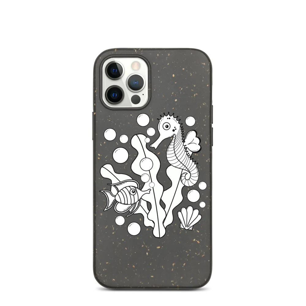 Underwater Pals Biodegradable Phone Case (iPhone 7/7 Plus/8/8 Plus/X/XS/XS Max/XR/11/11 Pro/11 Pro Max/SE/12/12 Mini/12 Pro/12 Pro Max)