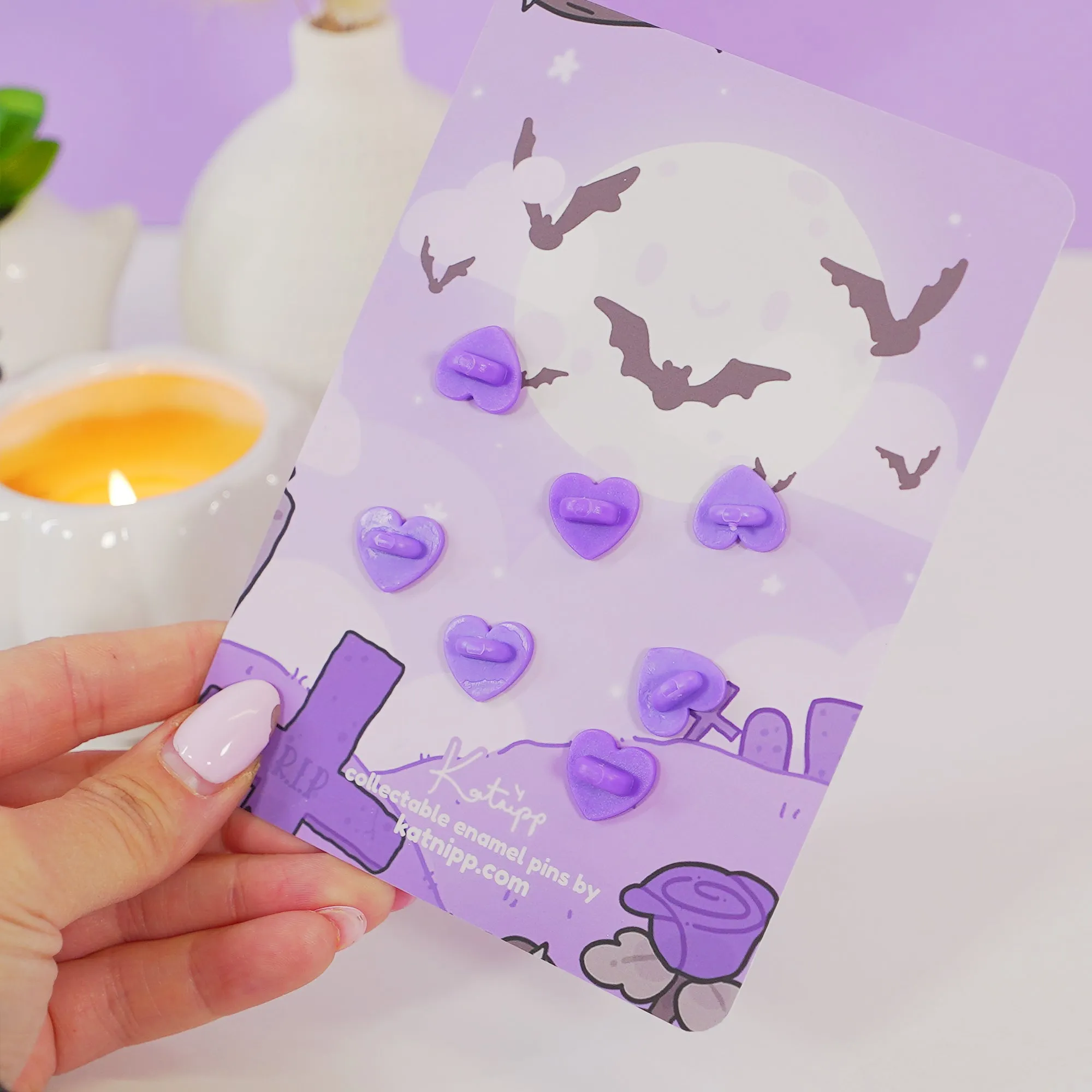 Vampies Vault Halloween Enamel Pin Bundle | 6-Piece Spooky Kawaii Pin Set | Gothic Collectible Lapel Pins